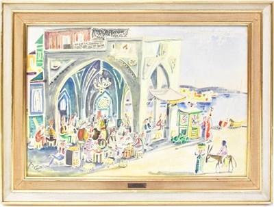 Lot 392 - YOSSI STERN (1923-1992); watercolour, port...