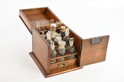 Lot 445 - A 19th century mahogany apothecary cabinet,...