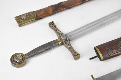 Lot 94 - A modern 'Excalibur', with scabbard, and an...