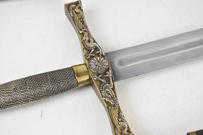 Lot 94 - A modern 'Excalibur', with scabbard, and an...