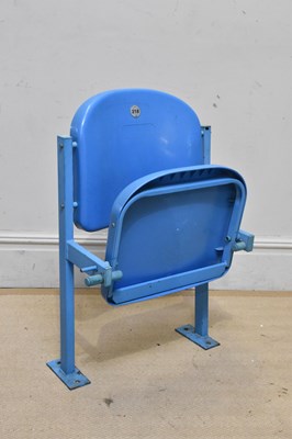 Lot 11 - MANCHESTER CITY INTEREST; a vintage blue seat...