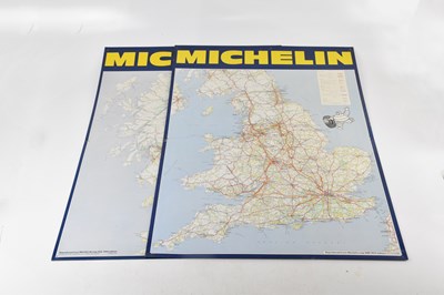 Lot 557 - MICHELIN; two metal map signs, one of England...