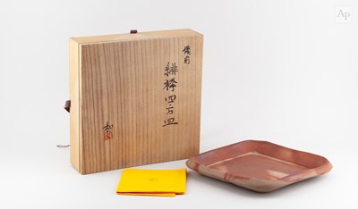 Lot 336 - KAZU FUJIWARA (born 1958); a square wood fired...