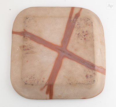 Lot 336 - KAZU FUJIWARA (born 1958); a square wood fired...