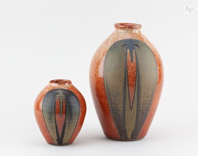 Lot 298 - JOHN JELFS (born 1946); a stoneware bottle...