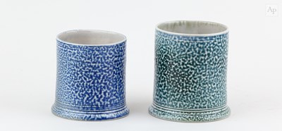 Lot 640 - STEVE HARRISON (born 1967); a salt glazed mug,...