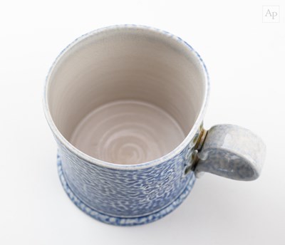 Lot 640 - STEVE HARRISON (born 1967); a salt glazed mug,...