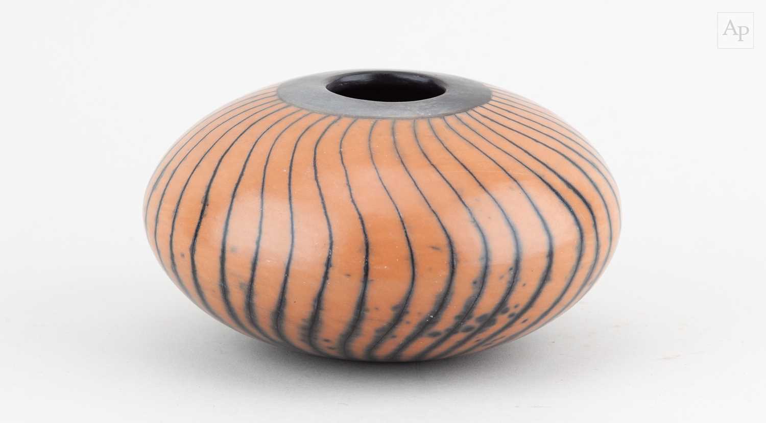 Lot 27 - ASHRAF HANNA (born 1967); a squat naked raku...