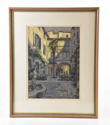 Lot 874 - DENNIS GILBERT (born 1922); pastel,...