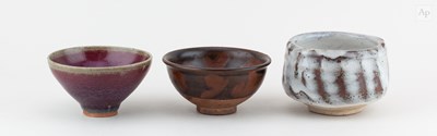 Lot 750 - A trio of Japanese chawan by different makers,...