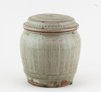 Lot 407 - MIKE DODD (born 1943); a fluted stoneware...