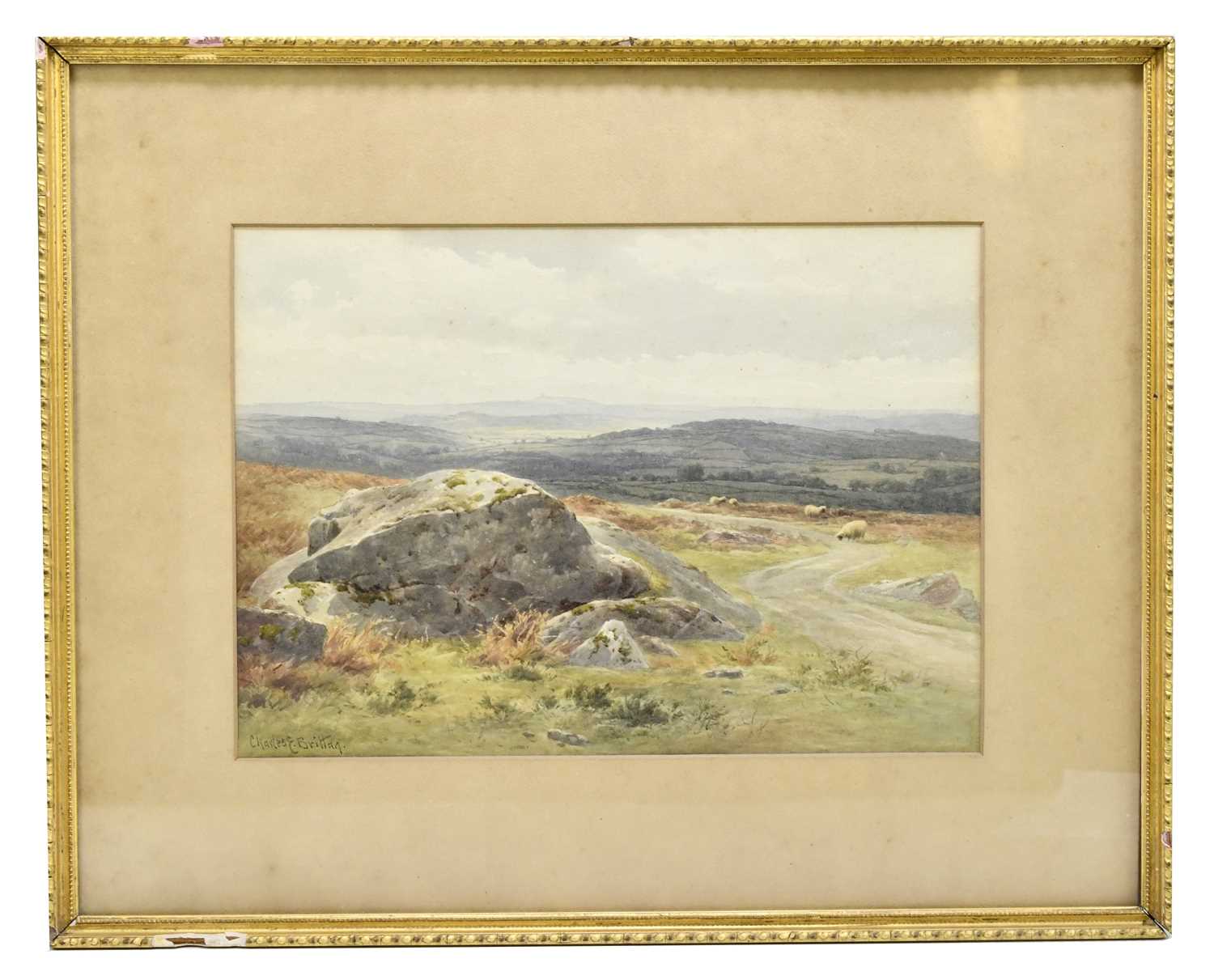 Lot 363 - CHARLES E BRITTAN (1870-1949); watercolour,...