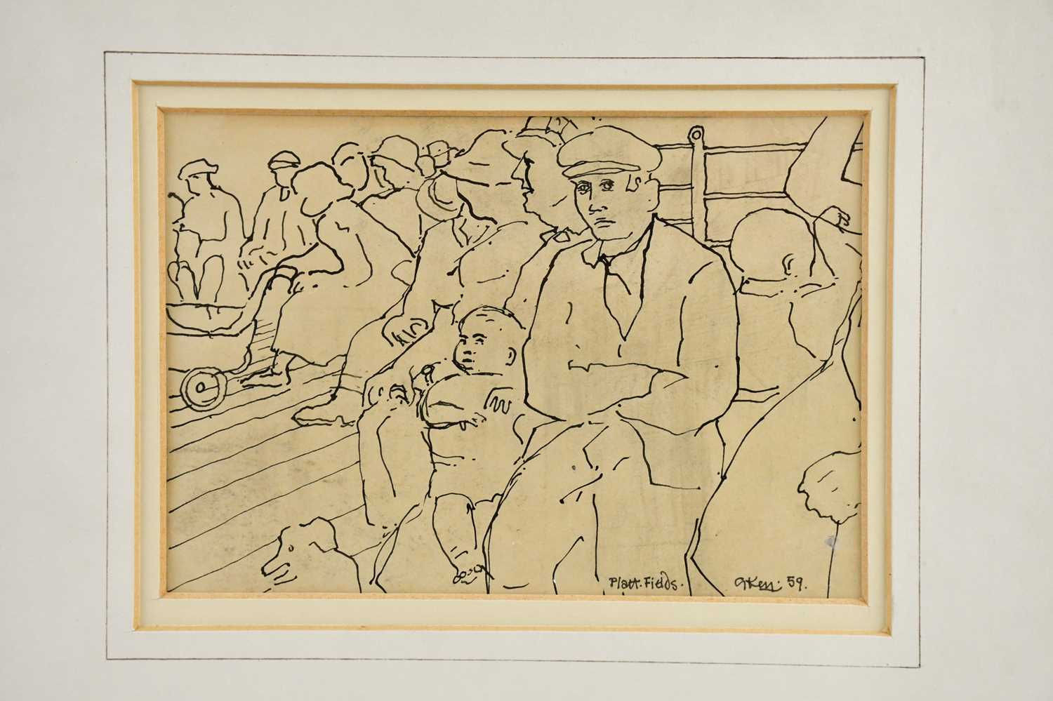 Lot 65 - GEOFFREY KEY (born 1941); ink drawing,