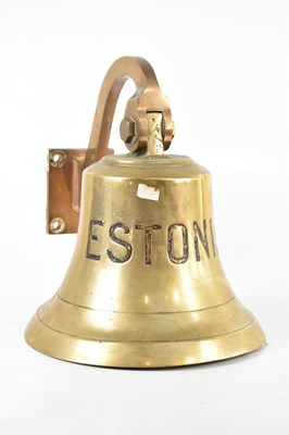 Lot 746 - A large gun metal ship's bell 'Estonia',...