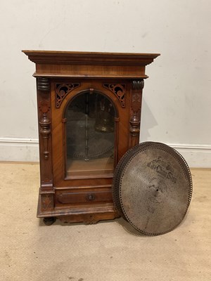 Lot 1002 - A Victorian walnut cased symphonium with...