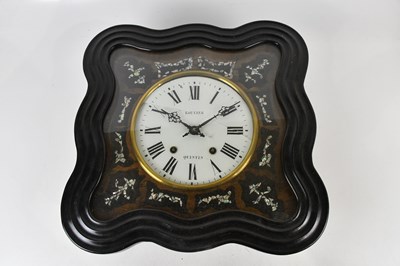 Lot 1263 - A late Victorian French ebonised and mother of...