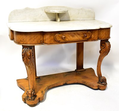 Lot 60 - A Victorian satinwood and walnut Duchess...