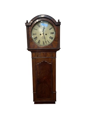 Lot 1277 - THOMAS LEES; a 19th century longcase wall...