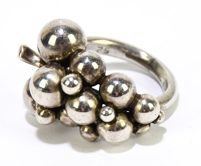 Lot 1112 - GEORGE JENSEN; a sterling silver 'Moonlight'...
