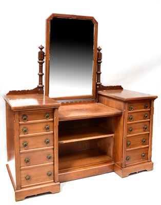 Lot 57 - An Edwardian mahogany dressing table with...