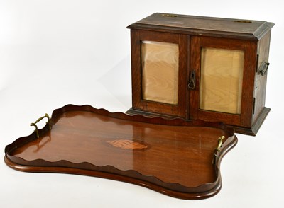 Lot 545 - An Edwardian inlaid mahogany butler's tray...