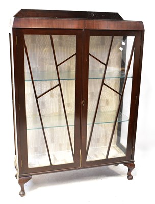 Lot 83 - A mid-20th century Art Deco mahogany glazed...