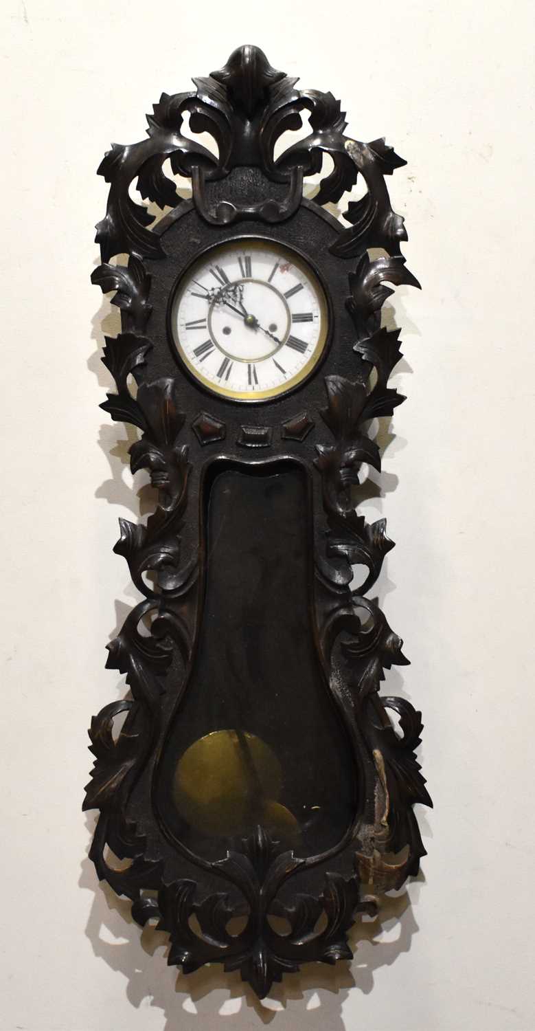 Lot 1264 - A late 19th century Black Forest Vienna wall...