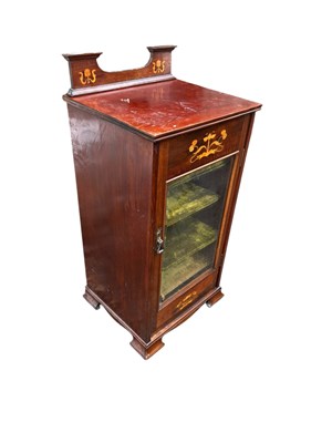 Lot 222 - An Arts and Crafts inlaid mahogany side...