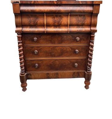 Lot 223 - A 19th century Scottish mahogany chest of...