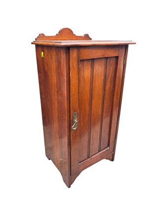 Lot 307 - A late Victorian pot cupboard with single...