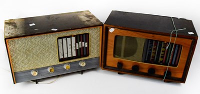 Lot 314 - Two vintage radios, comprising a Pye P93W/U...