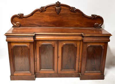 Lot 113 - A Victorian mahogany chiffonier breakfront...