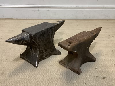 Lot 398 - A cast steel anvil, height 30cm, length 56cm...