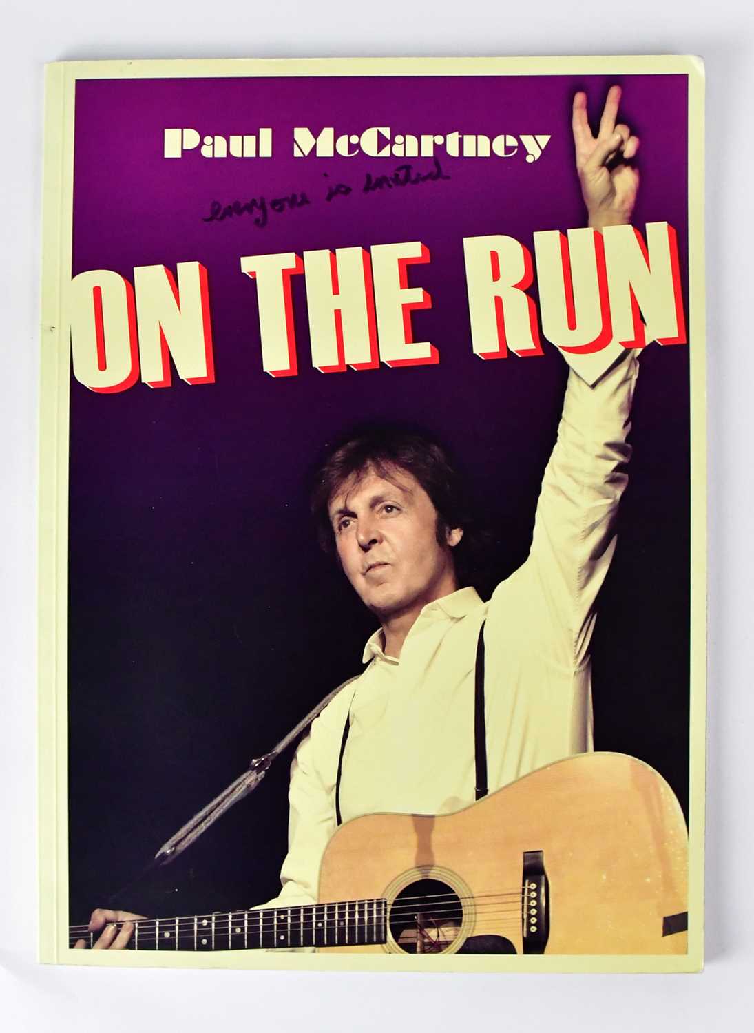 Lot 419 - PAUL MCCARTNEY; an 'On The Run' tour programme,...