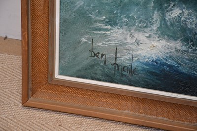 Lot 902 - BEN MAILE (1922-2017) oil on canvas, maritime...