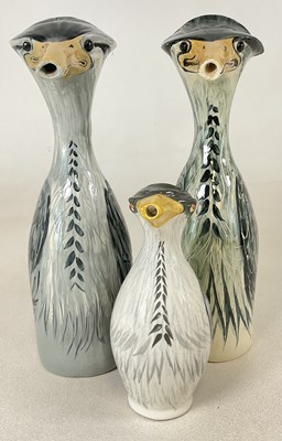 Lot 159 - STUART BASS for EXMOOR POTTERY; three glazed...