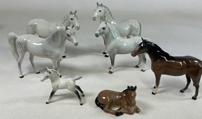 Lot 203 - BESWICK; a collection of four dapple grey...