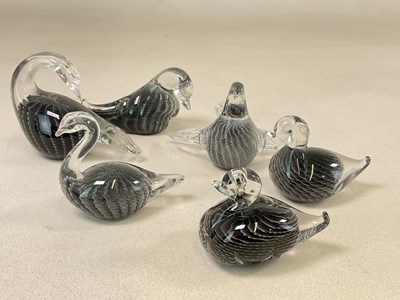 Lot 221 - F M RONNEBY; a collection of Swedish glass...