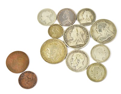 Lot 554 - A small collection of pre-decimal UK silver...