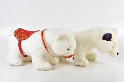 Lot 1157 - MERRYTHOUGHT; a pair of polar bears, height...