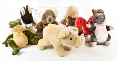 Lot 1143 - MERRYTHOUGHT; a collection of seven teddies...