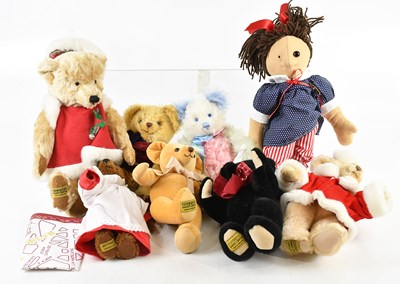 Lot 1142 - MERRYTHOUGHT; a collection of eight teddies...