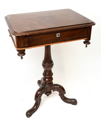 Lot 2819 - A 19th century mahogany occasional table, the...