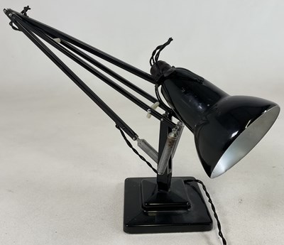 Lot 349 - A Herbert Terry black enamel Anglepoise lamp,...