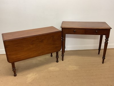 Lot 494 - A 19th century mahogany side table with two...