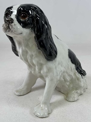 Lot 150 - WINSTANLEY; a King Charles spaniel with orange...