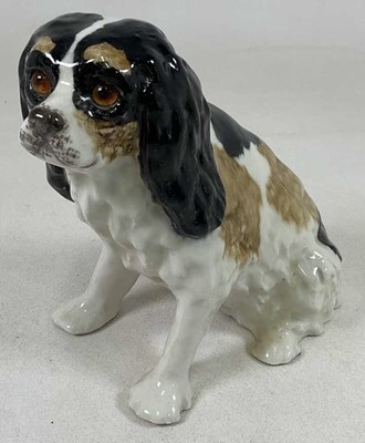 Lot 151 - WINSTANLEY; a King Charles spaniel with orange...