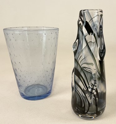 Lot 225 - WHITEFRIARS; two vases comprising a blue...