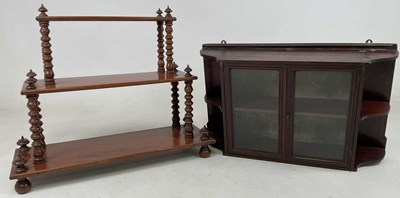 Lot 40 - A glazed wall display cabinet, 39 x 58 x 15cm,...