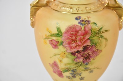 Lot 1604 - ROYAL WORCESTER; a collection of blush ivory...